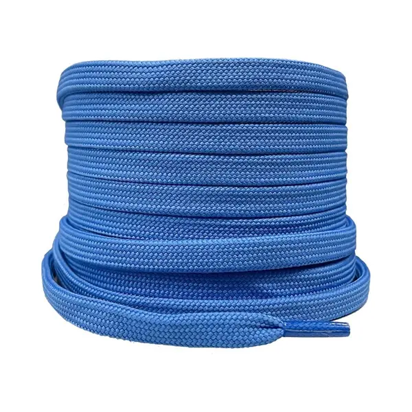 Platte Schoenveters 8mm Polyester Hemelsblauw 150cm thumbnail