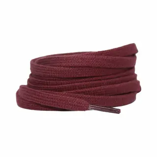 Veters.nl Platte Katoenen Veters 6mm Bordeaux-Rood 120cm - Sneakers