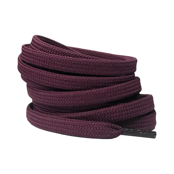 Platte Schoenveters 8mm Polyester Burgundy 120cm thumbnail