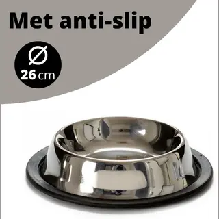 Drinkbak - Waterbak 26CM - Hond - Kat - Voerbak - Voederbak - Antislip Rubber - Honden / Katten - Eten - Eetbak - Huisdier - Drinken - Afneembaar -