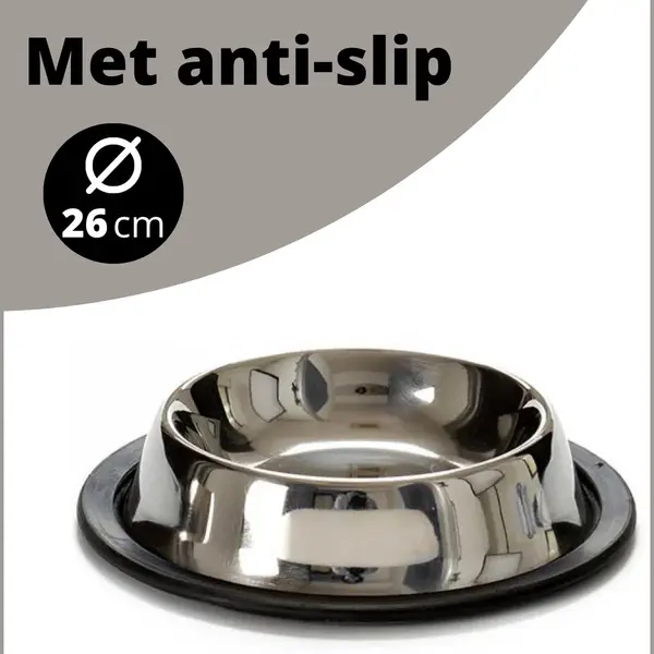 Drinkbak - Waterbak 26CM - Hond - Kat - Voerbak - Voederbak - Antislip Rubber - Honden / Katten - Eten - Eetbak - Huisdier - Drinken - Afneembaar - thumbnail