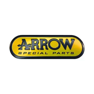 Hittebestendige Sticker Arrow - 3D Logo Voor Uitlaat Demper - 95x32 Mm