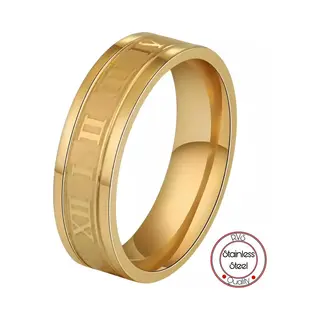 Soraro Roman Ring | Goudkleurig | Ringen Mannen | 21mm | Ring Heren | Cadeau Voor Man | Mannen Cadeautjes |
