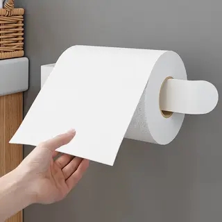 home online Toiletrolhouder - Zelfklevend - Wc Rolhouder Wit Zonder Boren - Toiletpapier - Papier Rol Houder - Zelfplakstrips