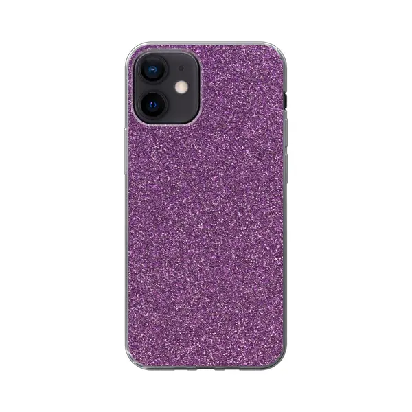 Telefoonhoesje Geschikt Voor IPhone 12 Hoesje - Glitter - Roze - Design - Abstract - Siliconen Telefoonhoesje thumbnail