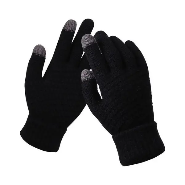 Handschoenen - Winter Handschoenen - Dames Handschoenen - Heren Handschoenen - Wanten Touchscreen - Zwart thumbnail