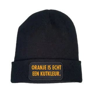Wintermuts Zwart - Oranje Is Echt Een Kutkleur - SoBAD. - Koningsdag - Unisex - Oranje - Voetbal - Nederland