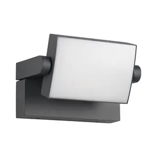 Bes Led Led Tuinverlichting - Wandlamp Buitenlamp - Trion Sansar - 10W - Warm Wit 3000K - Waterdicht IP54 - Antraciet - Aluminium