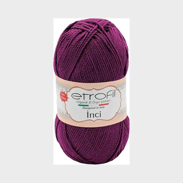 Etrofil Garen - 4 Stuks - Inci-Purper No 70678 -100% Premium Acryl Anti Pilling Garen-Haken-Breien thumbnail