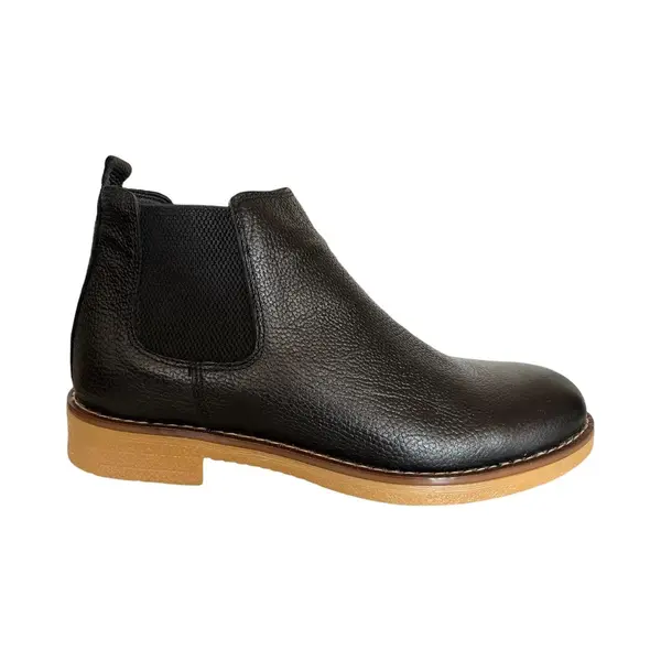 Online Express Heren Laarzen- Chelsea Boots- Heren Schoenen- Exclusief Stoere Mannen Laarzen- Enkellaarsje 509- Leather- Zwart- Maat 40 thumbnail