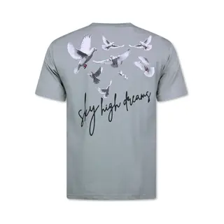 True Rise Oversized T Shirt Heren - T Shirt Heren Met Print - Funny Shirt - 698 - Grijs