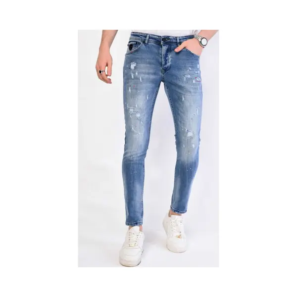 Local Fanatic Denim Spijkerbroek Heren Slim Fit - 1062 - Blauw thumbnail