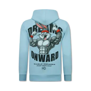 True Rise Oversized Hoodie Heren Met Capuchon - Onwards Dreams - Dik Geweven - 5972 - Blauw