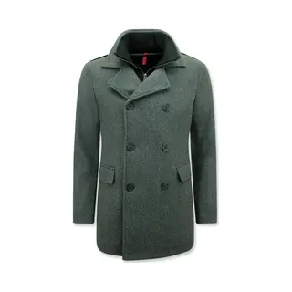 Enos Parka Heren Winterjas - Mantel Jas Heren - Ttrenchcoat Heren - Heren Winterjassen Volwassen - 805 - Grijze Jas