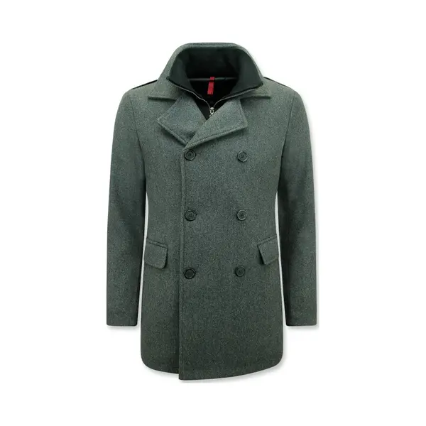 Enos Parka Heren Winterjas - Mantel Jas Heren - Ttrenchcoat Heren - Heren Winterjassen Volwassen - 805 - Grijze Jas thumbnail