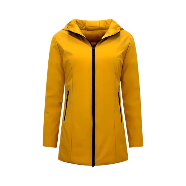 Gentile Bellini Winterjas Dames - Dames Jas - Winterjas Dames Volwassen - Winterjas Dames Gewatteerd - Slim Fit - Double Face - 2161 - Geel thumbnail