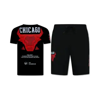 Topstar Bulls Zomer Set Heren - Twinset Bulls - Combisets - 1685 - Rood/ Zwart
