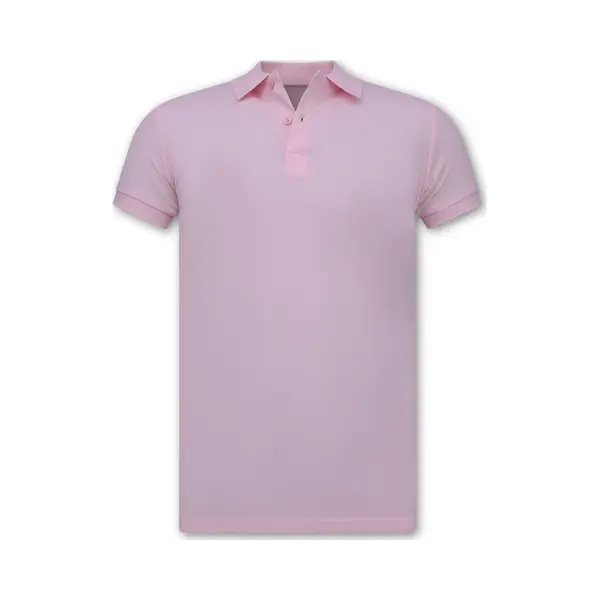 True Rise Heren Polo - Polo Heren Korte Mouw - Polo Heren - Slim Fit - A150 - Roze thumbnail
