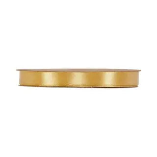 Lint - Goud - 50m X 10mm | Double Satin Classic | Dubbelzijdig Luxe Satijnen Lint | Feestlint Op Rol | Satijn Lint | Cadeaulint