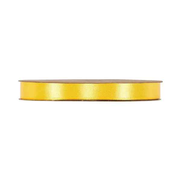 Lint - Geel - 50m X 10mm | Double Satin Classic | Dubbelzijdig Luxe Satijnen Lint | Feestlint Op Rol | Satijn Lint | Cadeaulint thumbnail