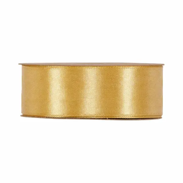 Lint - Goud - 50m X 40mm | Double Satin Classic | Dubbelzijdig Luxe Satijnen Lint | Feestlint Op Rol | Satijn Lint | Cadeaulint thumbnail