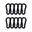 10x 60mm Zwart