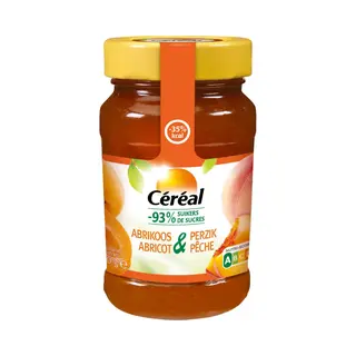 Cereal Céréal Jam Abrikoos & Perzik - 3 X 270 Gr - Voordeelverpakking