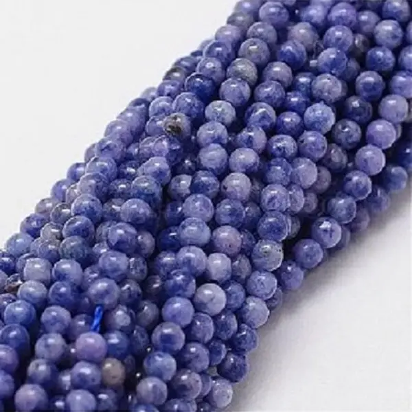 Natuurstenen Kralen, Sodaliet, Ronde Kralen Van 3mm. Per Snoer Van Ca. 38cm thumbnail