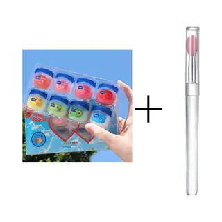 SenCiciMen® Met Cosmetische Spatel 8stks Mini Lippenbalsem Set 8x7g | Hydraterende, Anti Droge Lippen Lipverzorging, Cadeau Voor Kinderen, Lip Therapies, Tiktok