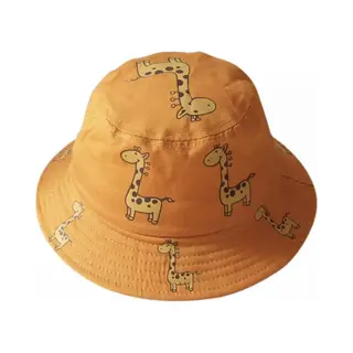 Zonnehoed- Giraffe - Geel - Peuter Hoedje - 1 Tot 4 Jaar - Zomerhoed- Bucket Hat
