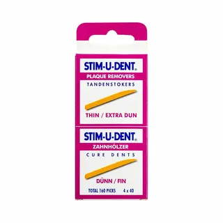 Stim-U-Dent Tandenstokers Thin Extra Dun - 6 X 160 Stuks - Voordeelverpakking