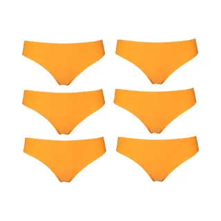 6-pack J&C Naadloze Dames String 1701 Oranje- Maat L