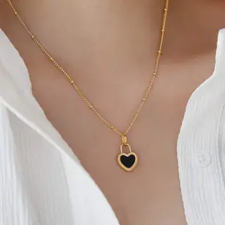 Michelle Bijou Hartjes Ketting -gouden Ketting - Trendy-Love - Kinderketting