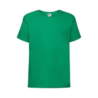 Fruit Of The Loom Kids Sofspun® T-shirt - Kelly Groen - 128 - 7/8 Jaar