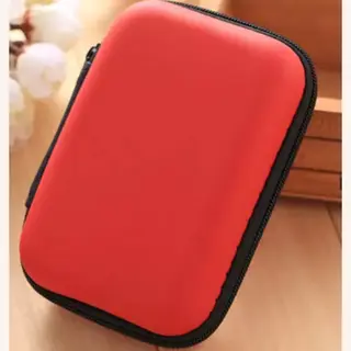 Opberg Hoesje - Hard Case - Etui - Organizer - Sleutels - Oordopjes - Laadkabels - Usb - Geld - Opbergen - Oranje