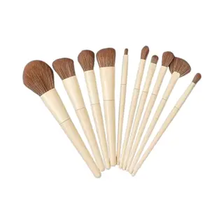 Lot De 10 Pinceaux De Maquillage Doux Et Fins