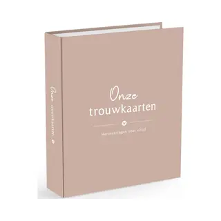 Fyllbooks - Trouwkaarten Bewaarbundel - Trouwen - Huwelijkskaarten - Bewaarmap - A5 Formaat - Roze