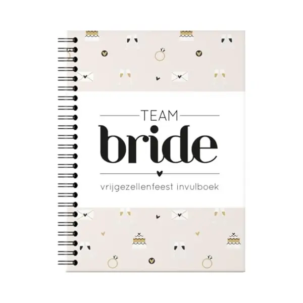 Fyllbooks Vrijgezellenfeest Boekje 'Team Bride' - 25 Personen - Bride To Be thumbnail