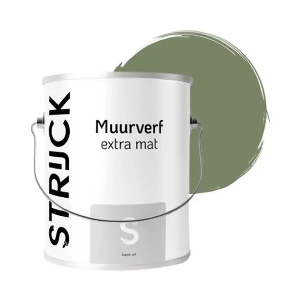 Strijck Muurverf Extramat - Olijf - 173G-5 - 2.5 Liter thumbnail