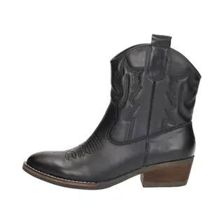 SUB55 Western Boots Enkellaarsjes Hak - Zwart - Maat 36