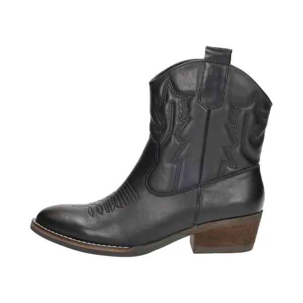 SUB55 Western Boots Enkellaarsjes Hak - Zwart - Maat 37 thumbnail
