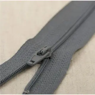 Fijne Rits Polyester Donker Grijs 30cm - Niet-deelbaar Stevige Rits