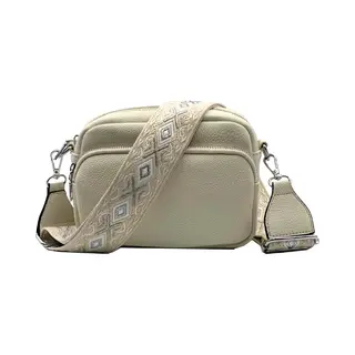 Dames Schoudertas Goud – Trendy Damestas – Bag Strap – Crossbody Tas - 5 Vakken - Kleine Schoudertasje