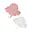2 Stuks - Roze en Wit Volant