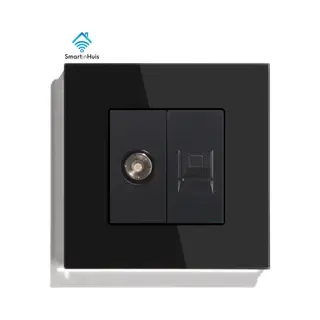 SmartinHuis Cat 6/Coax - Combinatie - Zwart