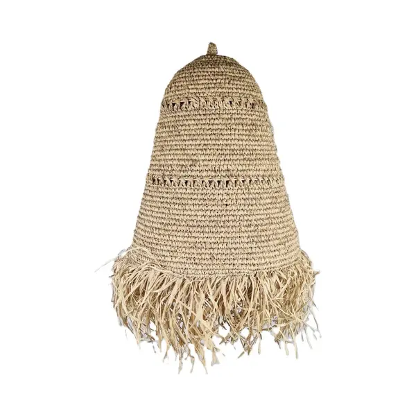 Migo Styling - Hanglamp Wayan - Raffia Rand - Geweven Touw - Dia 40 - Hoogte 60 Cm thumbnail