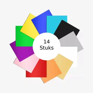 14 Stuks - Permanent Vinyl Transfer Papier - Geschikt Voor Cricut En Silhouette Machine - Vinyl 12" X 12" Glanzende Permanente Vinyl Papier - 12