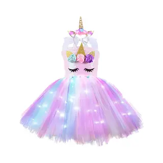 1-2 Jaar - Meisjes - Tutu Jurk - Unicorn - Eenhoorn - Jurken - Feest - Verjaardag - Kleding - Party - Prinses - Dansen