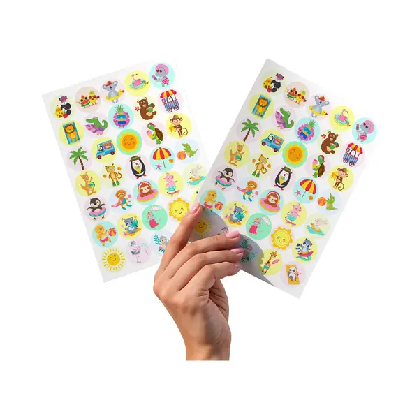 Allemaalstickersenzo Zomerdiertjes Stickers – Stickervellen Voor Kinderen - 70 Zomer Stickers thumbnail