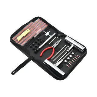 Banden Reparatieset - Proppenset - Incl. Stevige Tas - Voor Motor, Brommer Of Auto